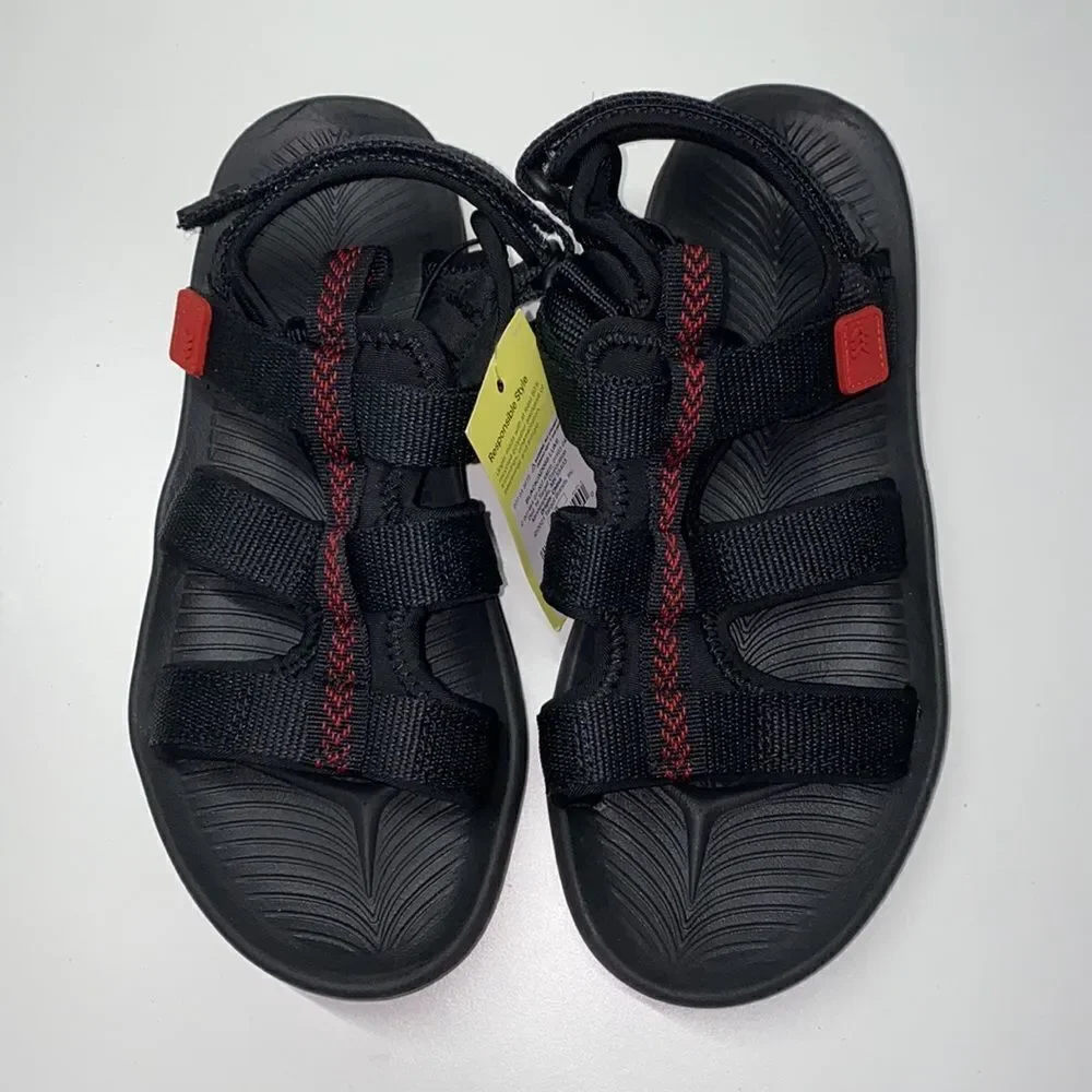 🐘all in motion sandals kids shoes New Black